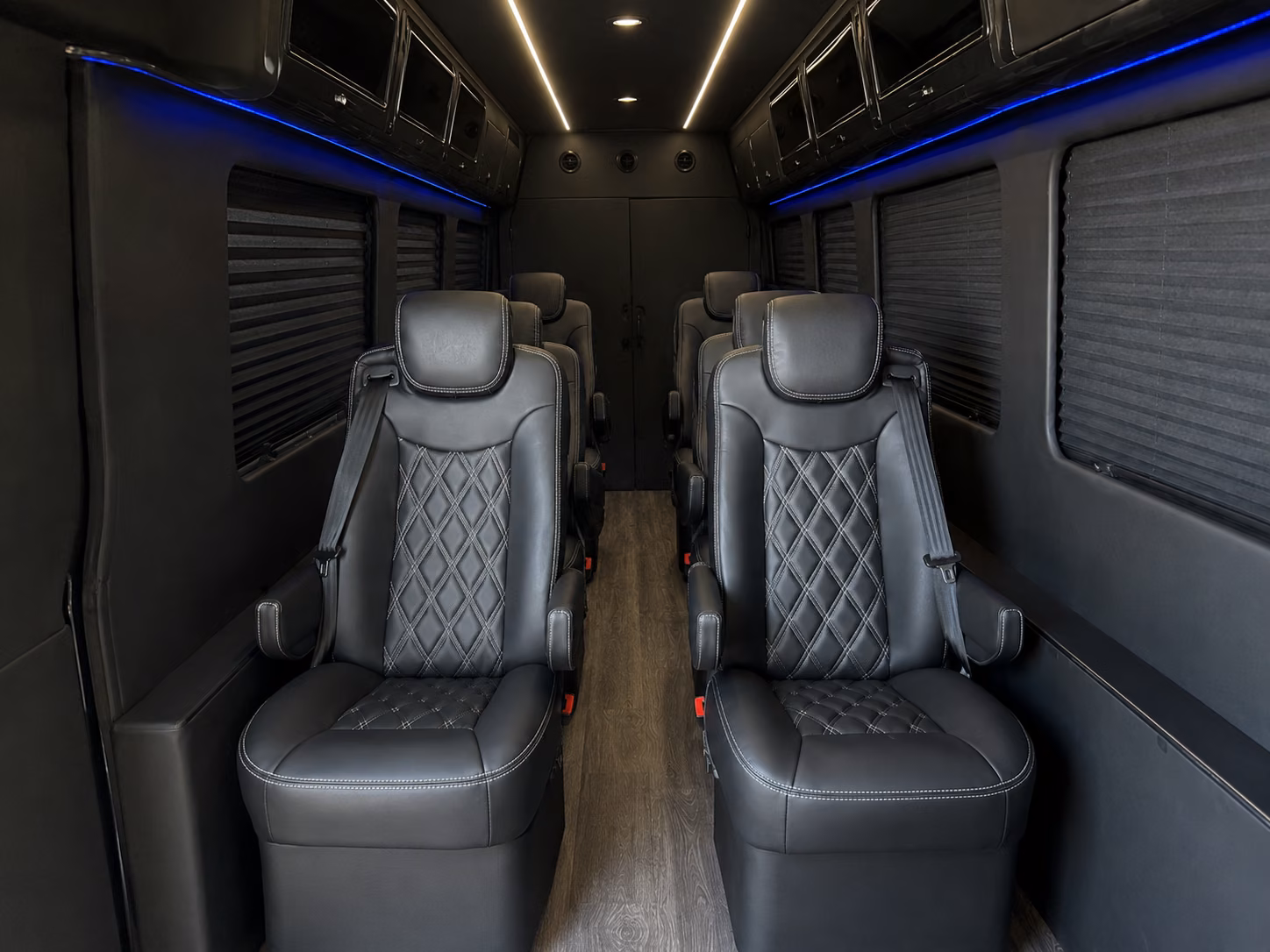 daily employee shuttle sprinter vans for recurring commuter routes in rancho cucamonga