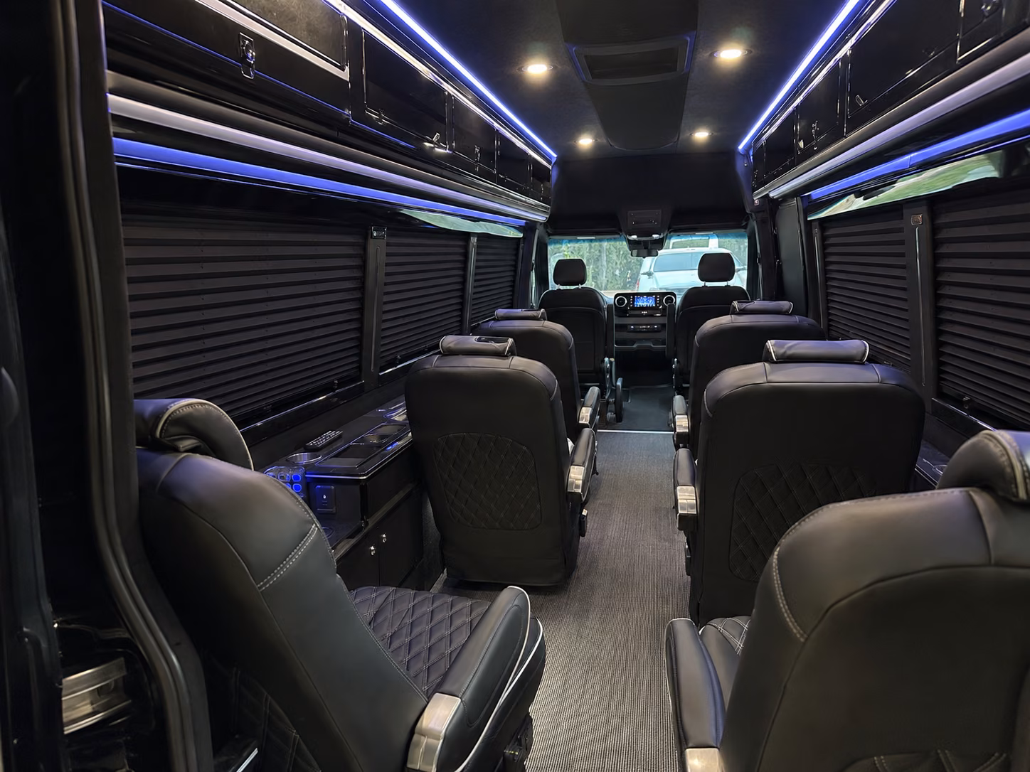 rancho cucamonga 10 passenger sprinter van interior