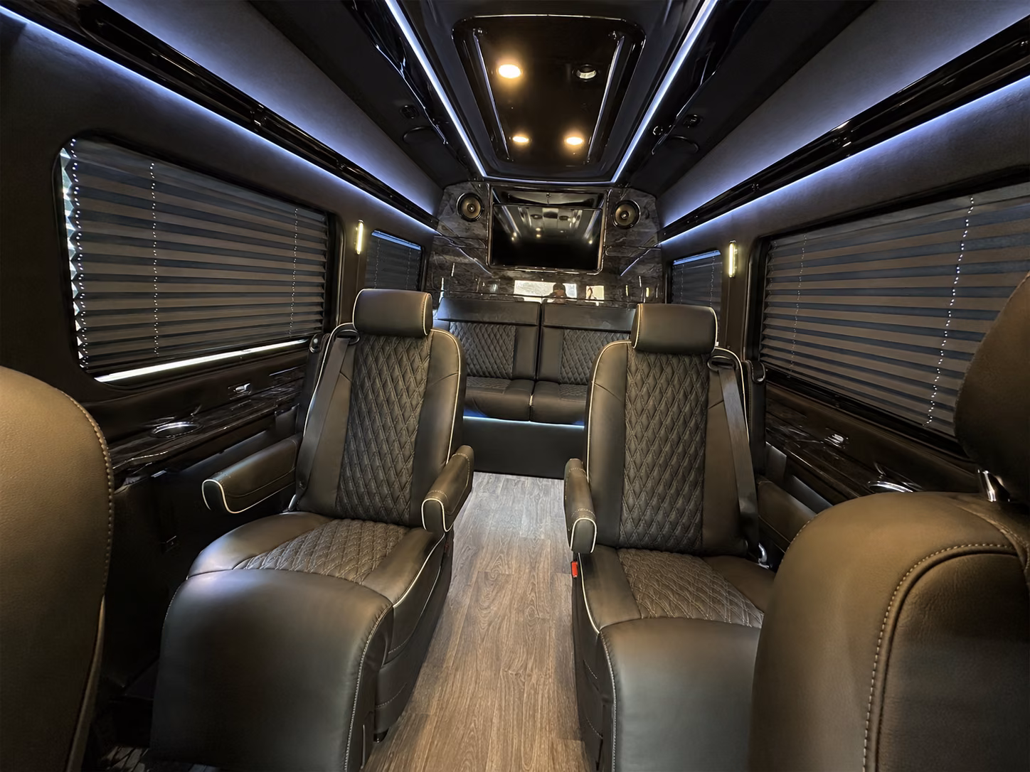 rancho cucamonga 15 passenger sprinter van inside
