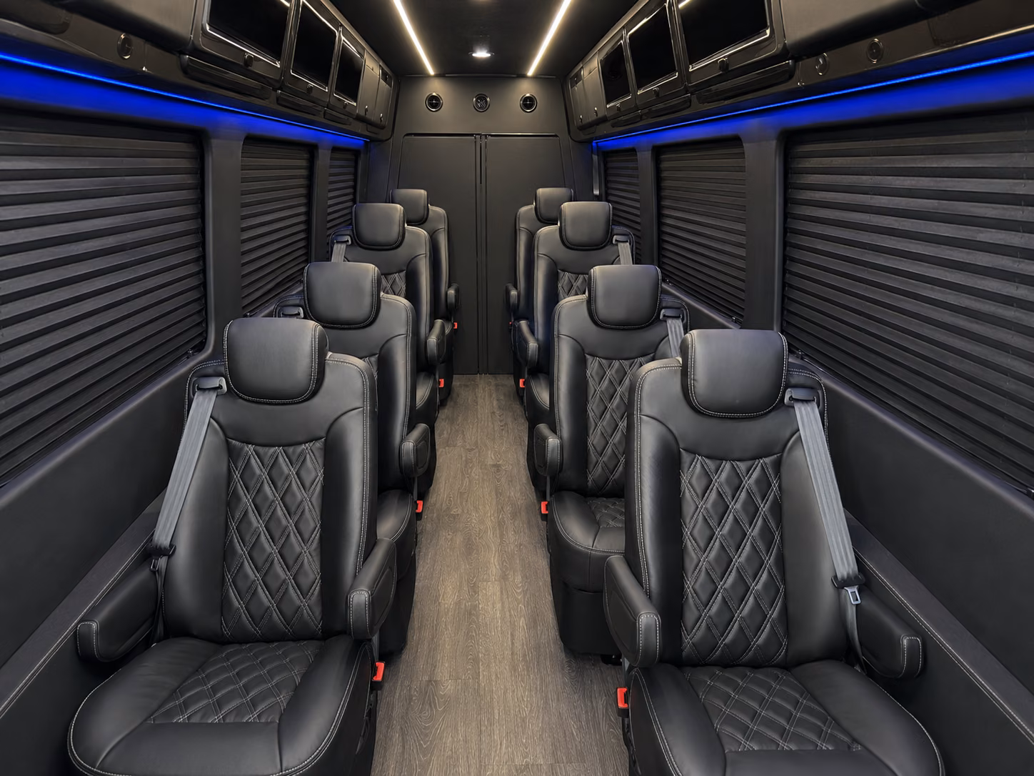 rancho cucamonga 18 passenger sprinter van interior