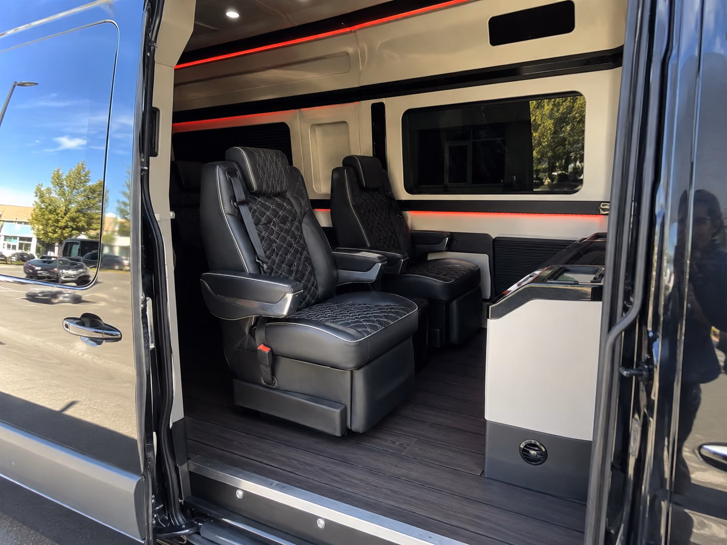 rancho cucamonga 20 passenger sprinter van interior