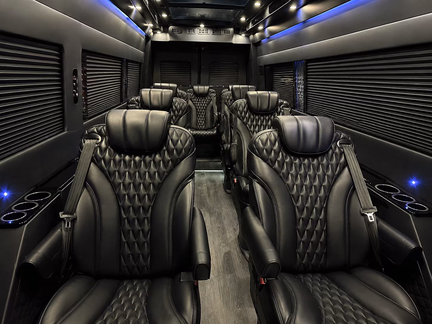 rancho cucamonga 8 passenger sprinter van inside