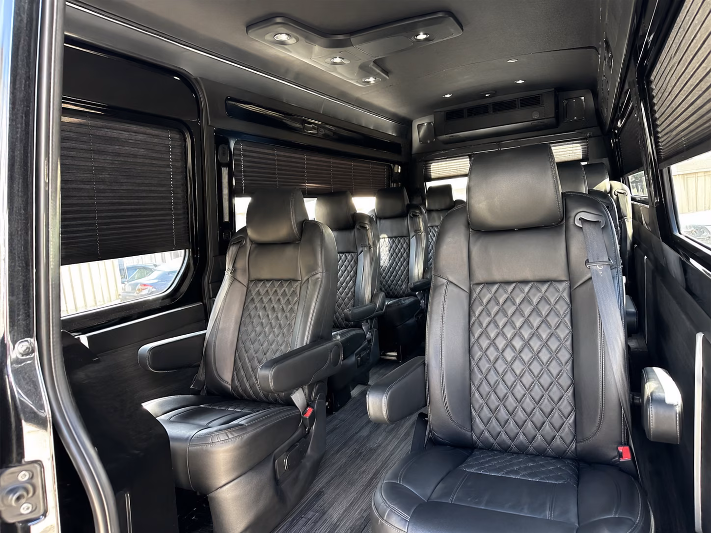 rancho cucamonga 8 passenger sprinter van interior